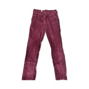 Jacadi Kids Burgundy Corduroy Pants